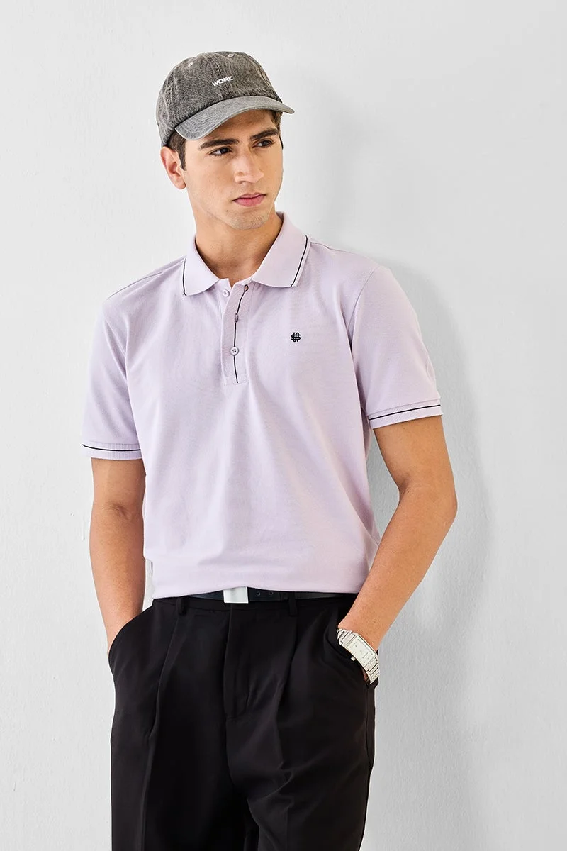 SNITCH Regular Fit Polo Stretch T-Shirt